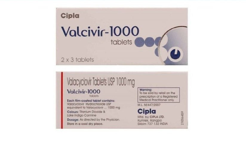 [발시버-1000] Cipla 제조 (인도 2위 제약사) Valcivir-1000