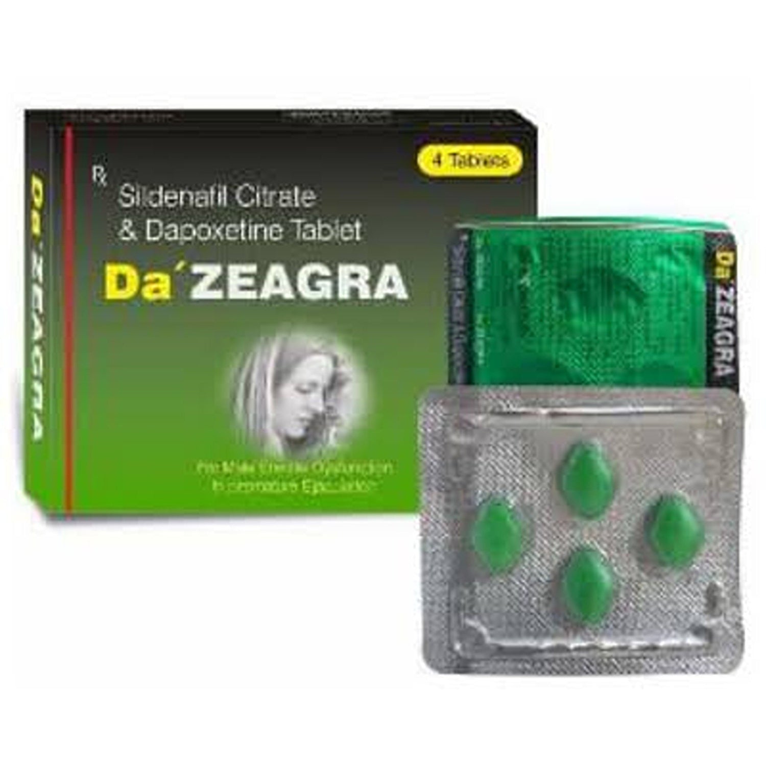 [Da Zeagra] 실데나필 50mg+다폭세틴 30mg <40정 ~ 100정> 복합제 저용량 버젼!!